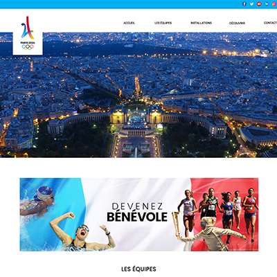 Maquette du site des Jeux Olympiques 2024